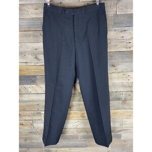 Vittorio St. Angelo Men's Black Dress Pants Size 34x32 Polyester
